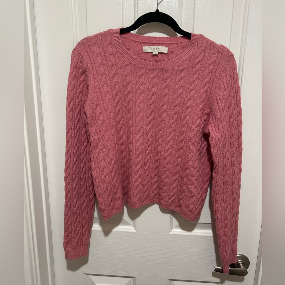 Loft Pink Sweater - medium